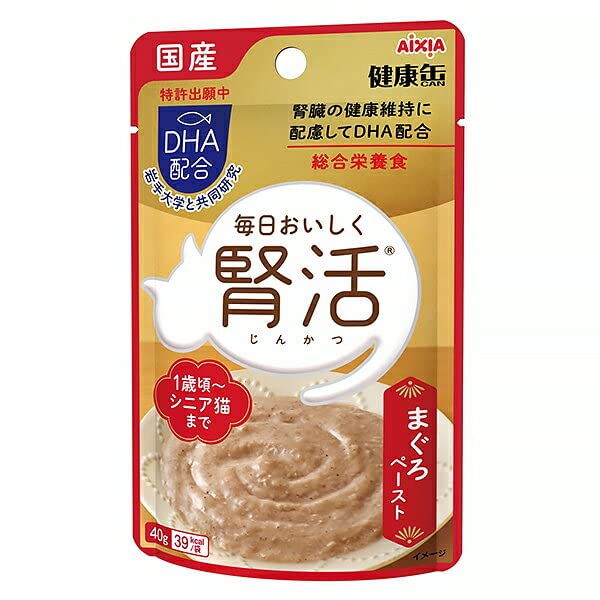 84袋！健康缶　猫用レトルトパウチ　腎臓の健康維持　下部尿路ケア　まぐろペースト Amazon | （まとめ買い）アイシア シニア猫用 健康缶パウチ 腎臓